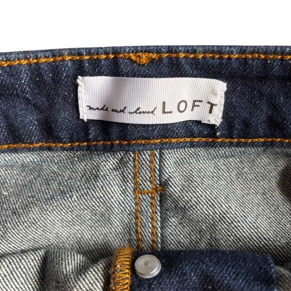 Loft Denim Patch Pocket Midi Skirt- Size 4 - Picture 3 of 8